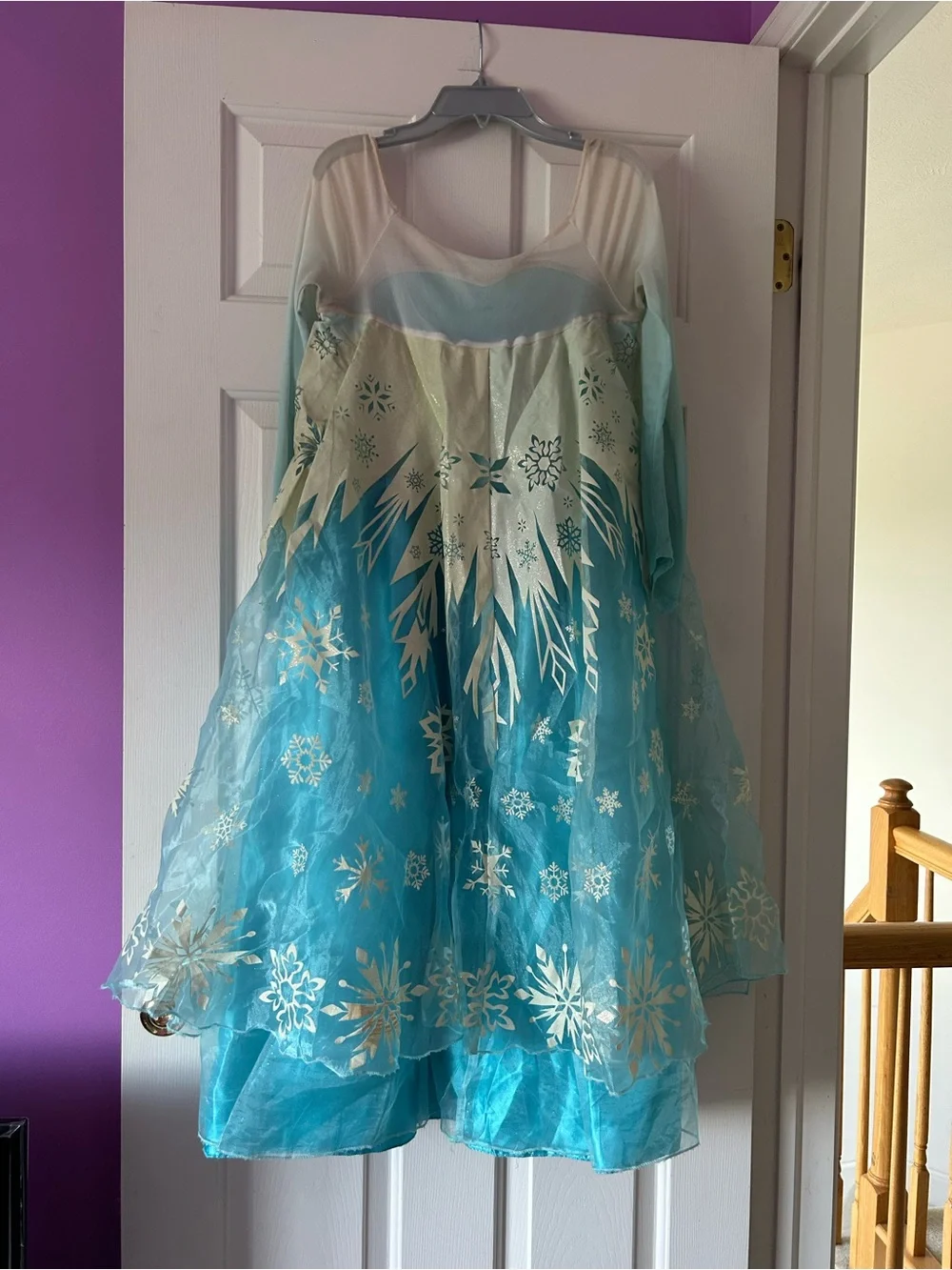 Disney store parks Elsa dress size 11/12 first edition snowflake icicles ombré